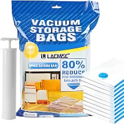 Pack 5 Sacs de rangement sous vide avec pompe